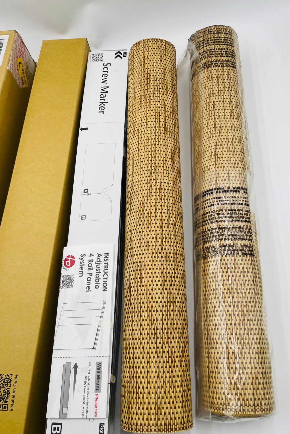 Adjustable 4-Panel Sliding Blinds