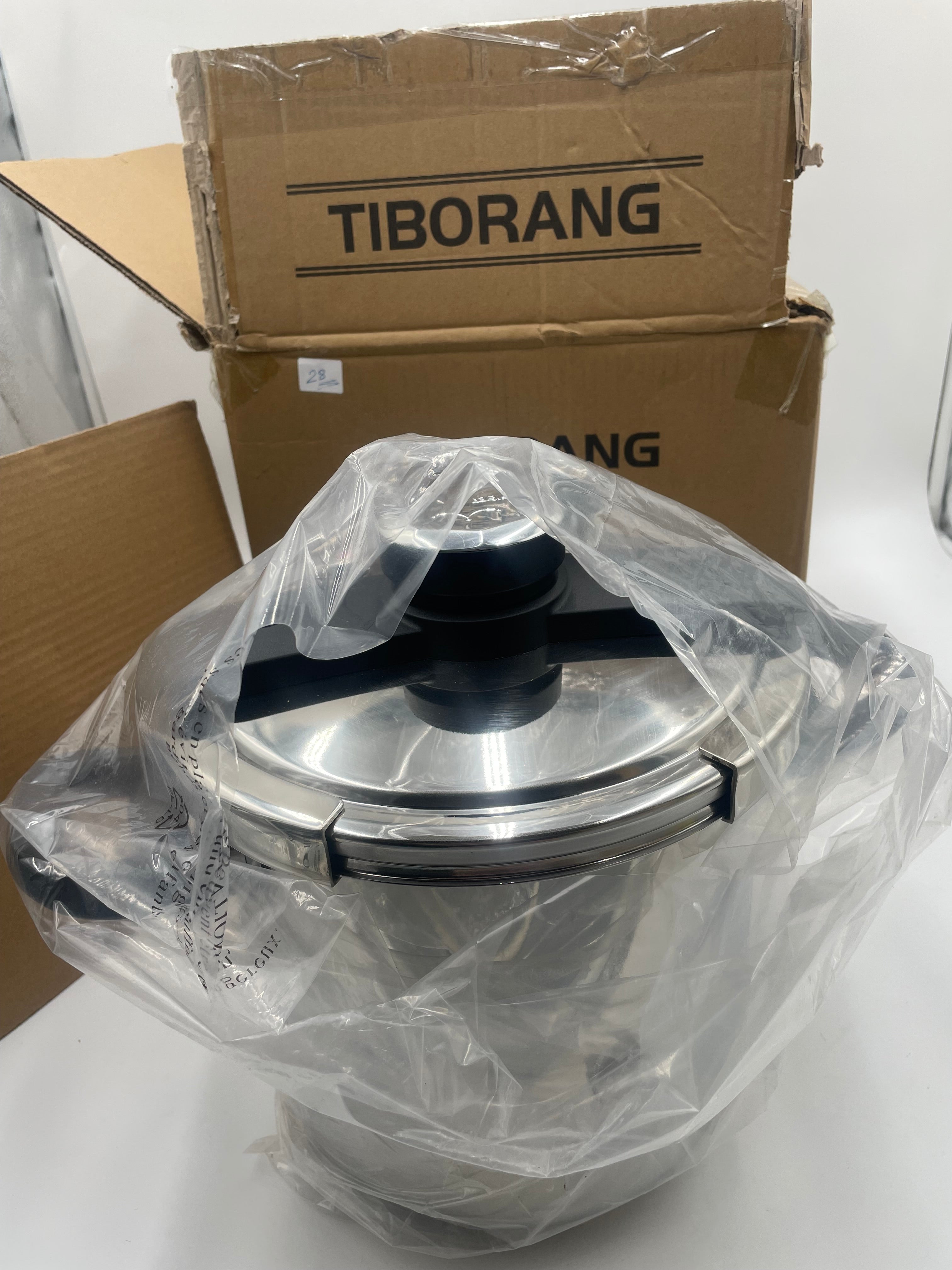 🥘 TIBORANG Stainless Steel Pressure Cooker - 8L Capacity