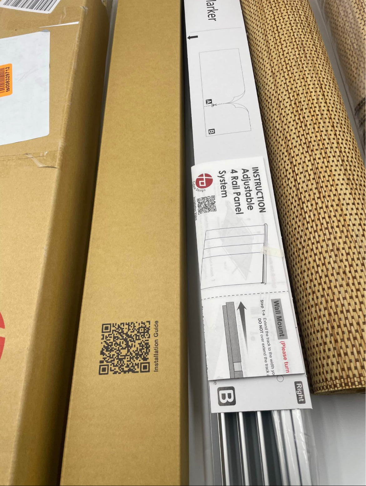 Adjustable 4-Panel Sliding Blinds