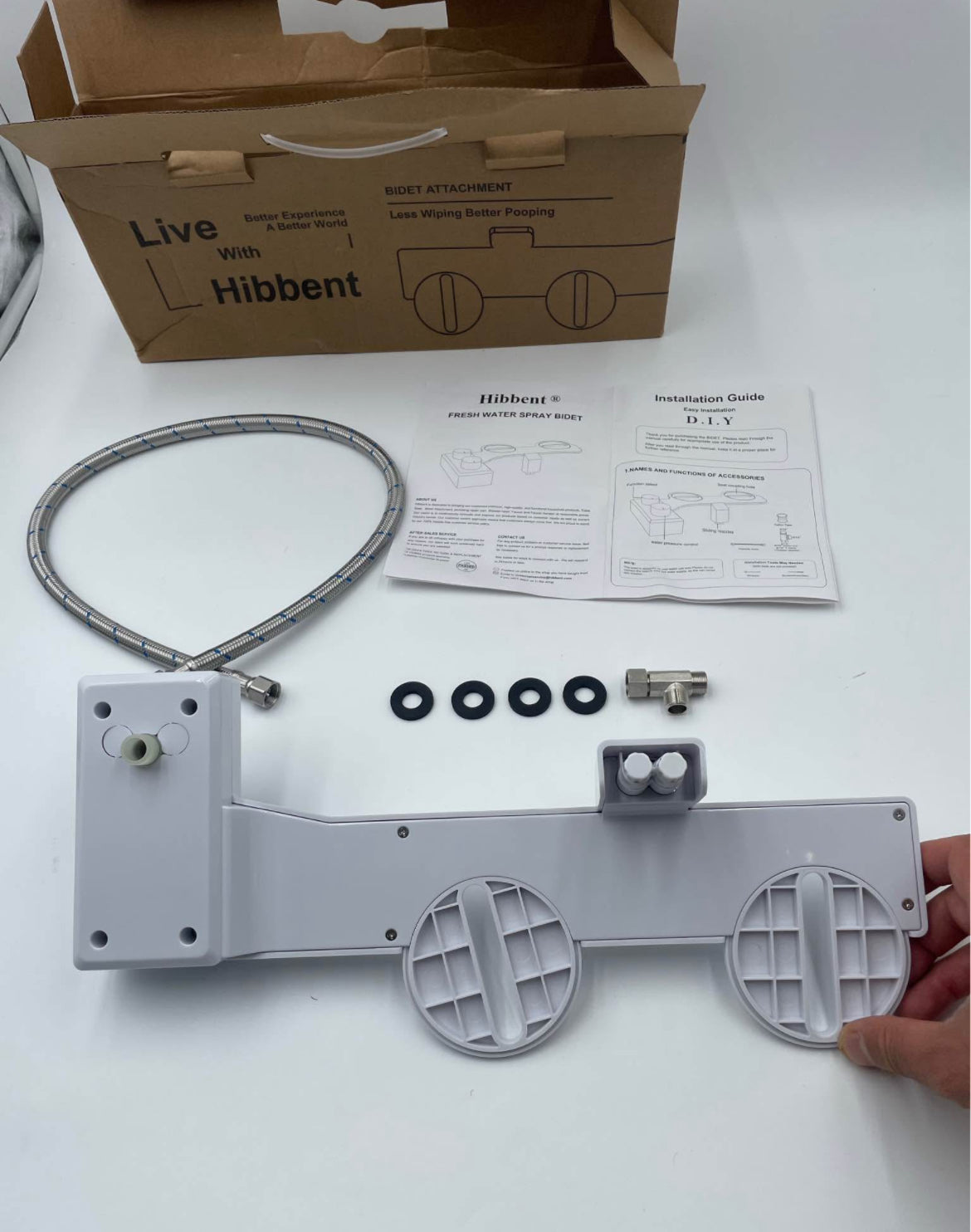 Hibbent Fresh Water Spray Bidet Attachment - D.I.Y. Installation
