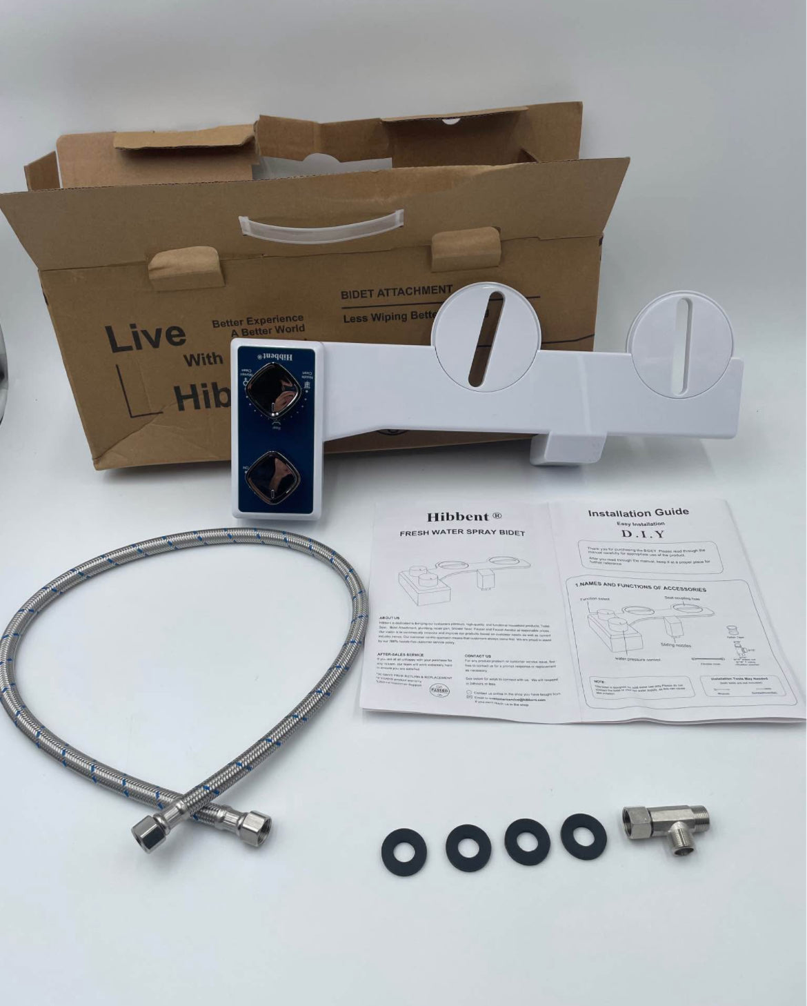 Hibbent Fresh Water Spray Bidet Attachment - D.I.Y. Installation