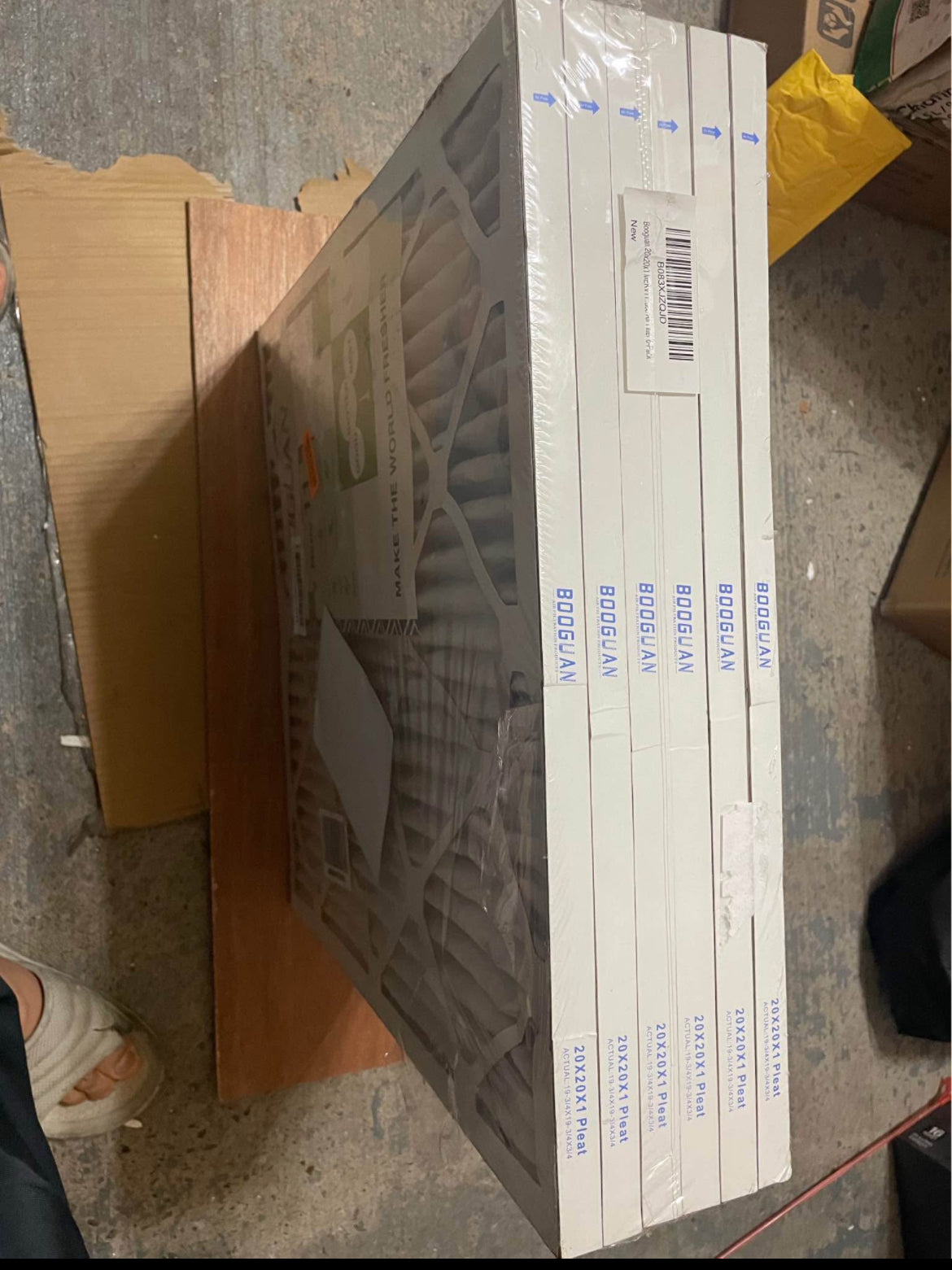 Booguan 20x20x1 MERV 11 Air Filter 6-Pack