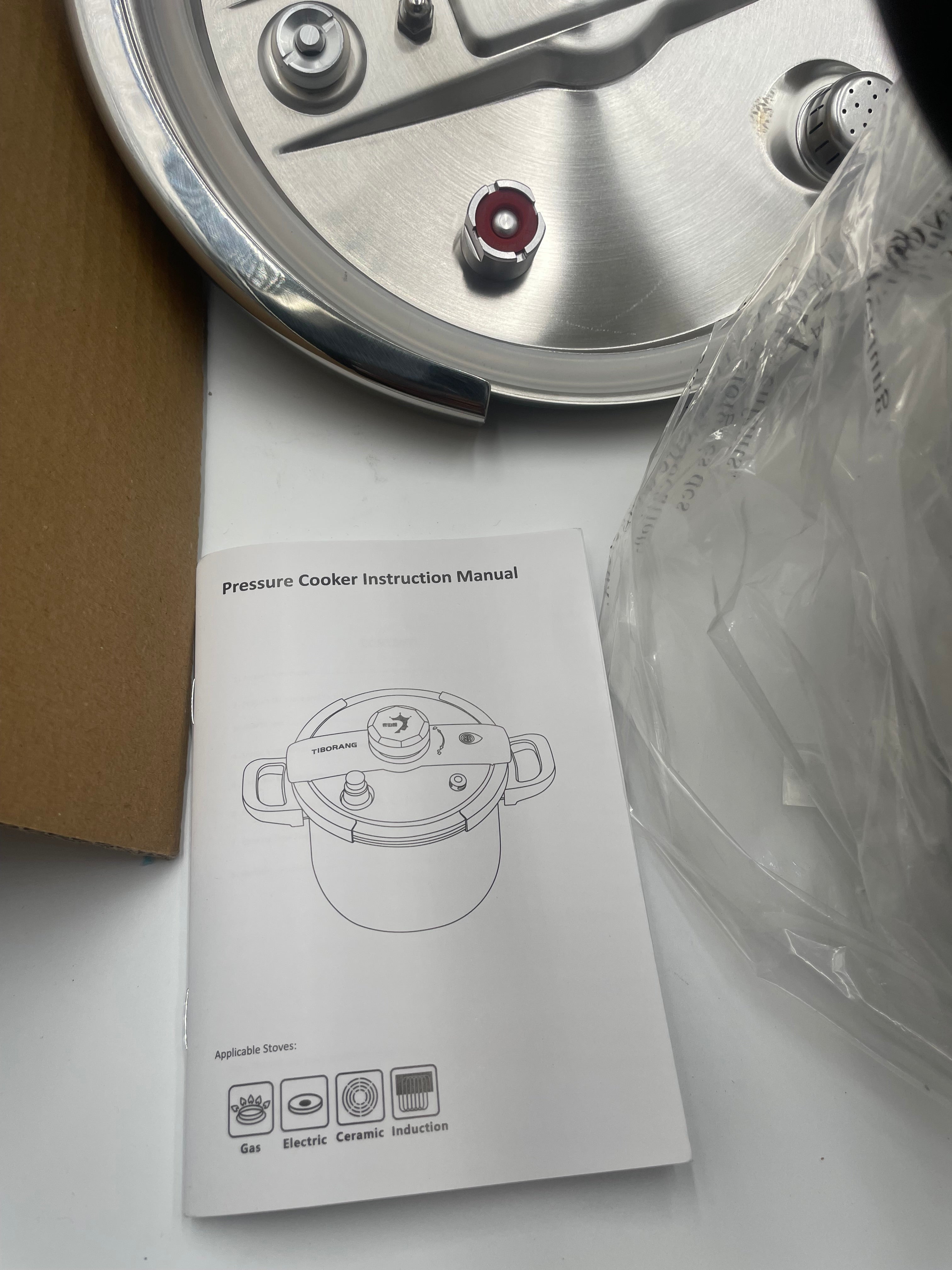 🥘 TIBORANG Stainless Steel Pressure Cooker - 8L Capacity