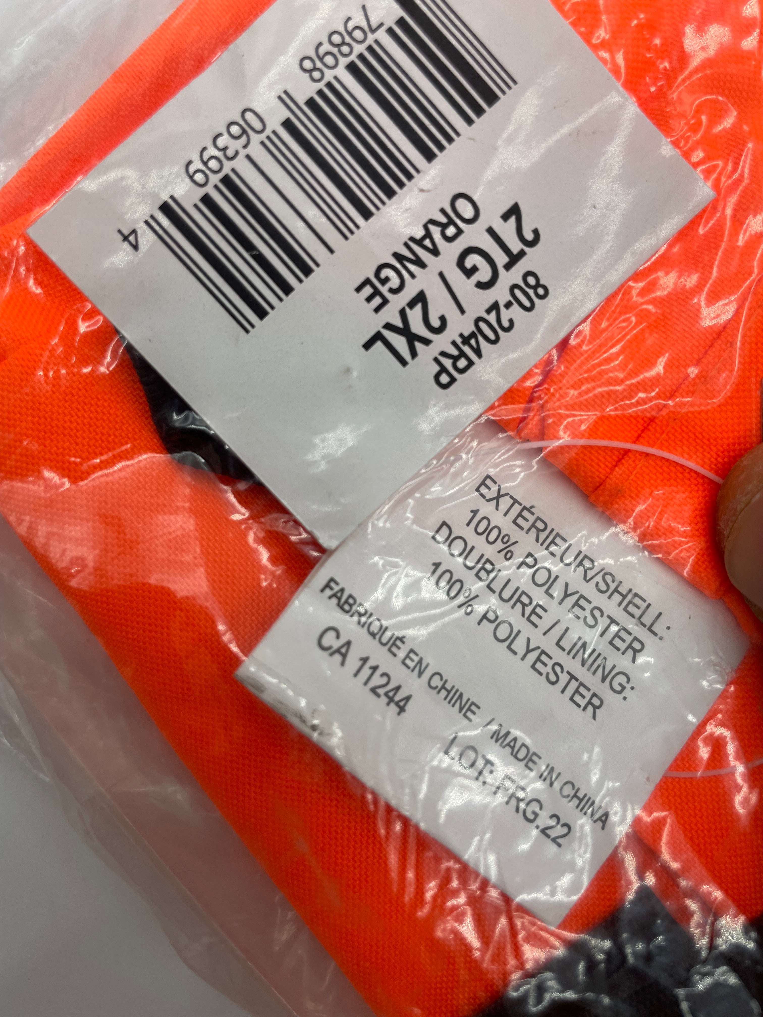 Brand New Jackfield High-Visibility Orange Work Pants (2TG / 2XL)