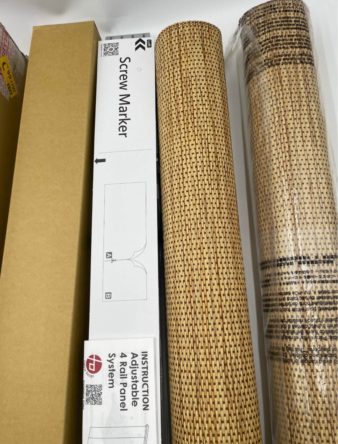 Adjustable 4-Panel Sliding Blinds