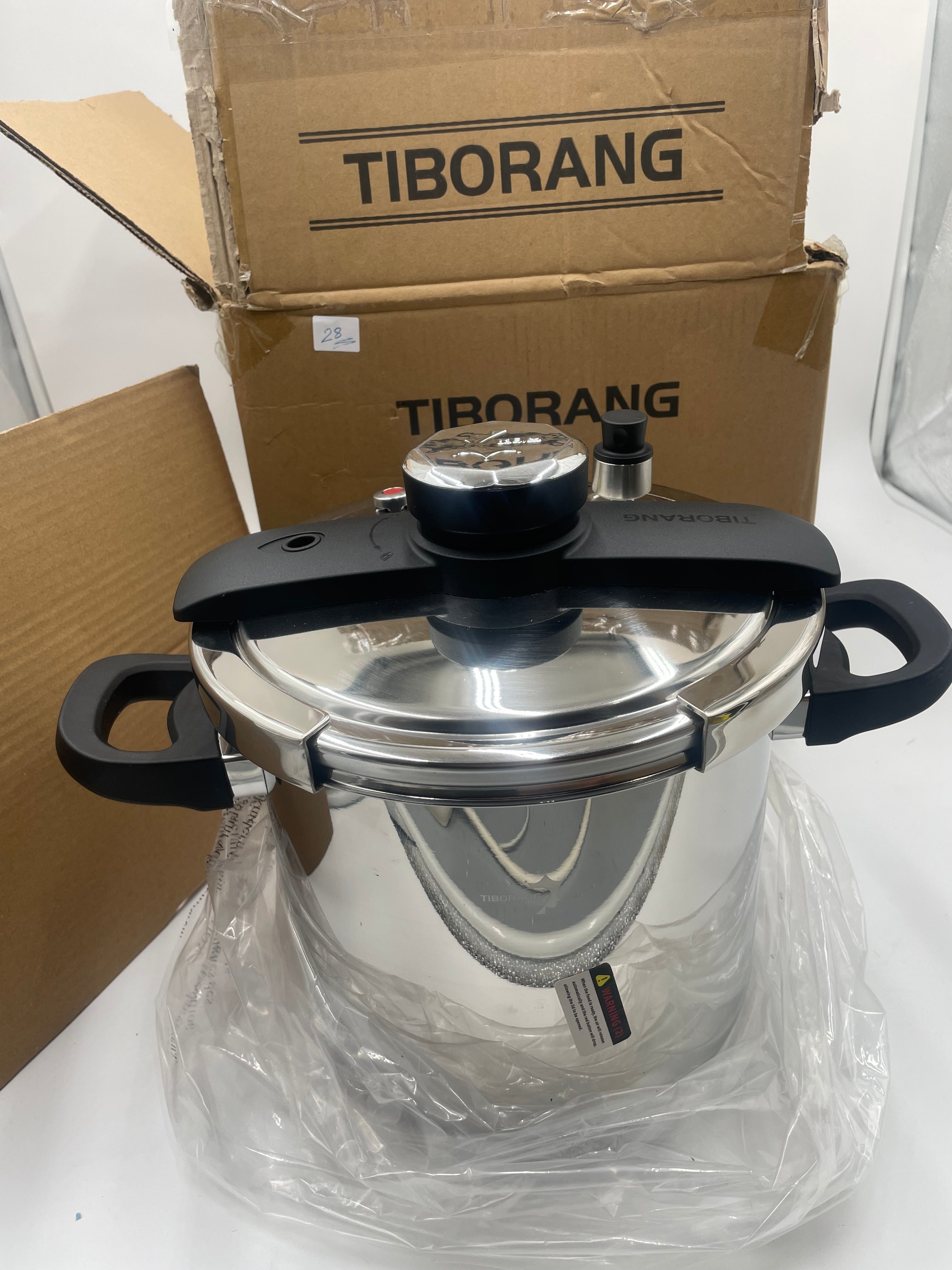 🥘 TIBORANG Stainless Steel Pressure Cooker - 8L Capacity