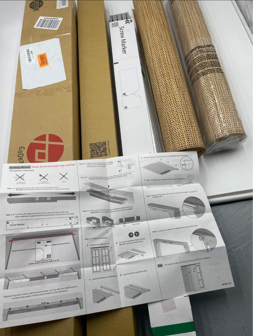 Adjustable 4-Panel Sliding Blinds