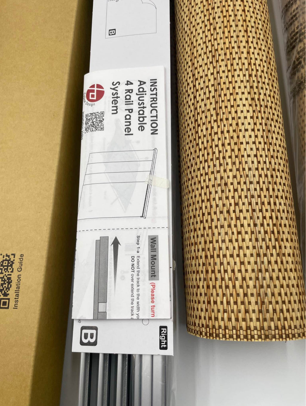 Adjustable 4-Panel Sliding Blinds